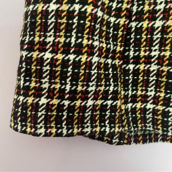 Forever 21 Houndstooth Belted Mini Skirt Academia-Style size Medium - Picture 5 of 9